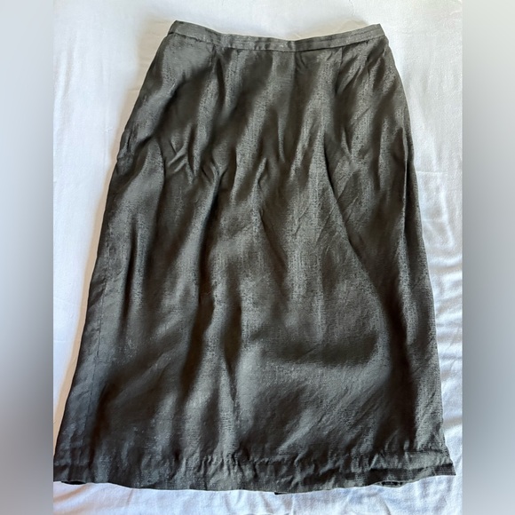 Vintage Adrianna Papell Womens Silk Skirt Size 14 Luxury Textured Whimsigoth - Picture 1 of 9
